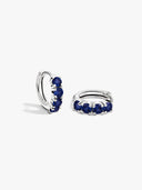 Blue Sapphire Huggies