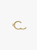 Single Mini Cartilage Sapphire Huggie