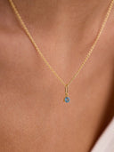 Blue Topaz Charm