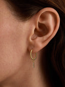 Linked Sapphire Hoop Charm