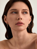 Pave Bar Hoop Charm