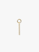 Pave Bar Hoop Charm