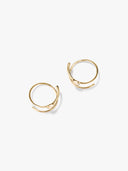 Heart Double Hoops