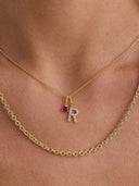Crystal Letter Charm