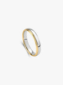 Bicolor Round Band Ring
