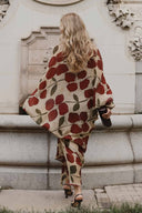 V-Neck Printed Loose Dress
