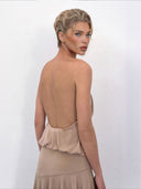 Sexy Draped Asymmetrical Hem Mini Dress