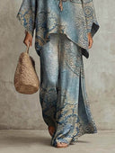 Retro Bohemian Totem Print Two-Piece Set