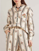 Bohemian Printed Striped Shirt