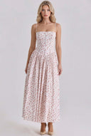 Sling Slim-Fit Floral MidI Dress