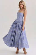 Sling Slim-Fit Floral MidI Dress