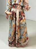 Retro Map Print Two-piece Set