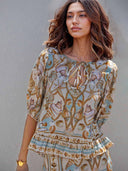 Exquisite Ocean Treasure Print Loose Tank Top