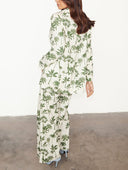 Exquisite Green Palm Tree Print Blazer