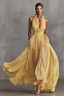 Lace V-Neck Maxi Dress