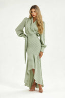 Polka Dot Shirt And Fishtail Skirt Set