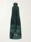Tropical Palm Print Wide-Leg Pants Set