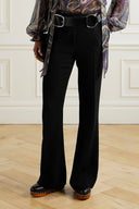 Retro Bow Print Chiffon Long-Sleeve Loose Blouse