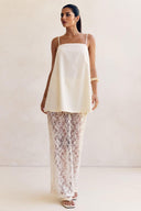Elegant Sheer Sequin Lace High-Waist Maxi Skirt