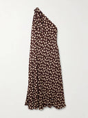 Elegant Freedom One-Shoulder Printed Maxi Dress
