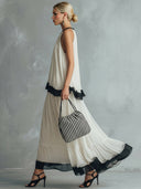 Elegant Chiffon Backless Cami Top & Maxi Skirt Set