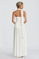 Elegant Sweetheart Neck High Slit Party Maxi Dress