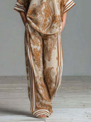 Bohemian Paisley Print Kimono-Sleeve Shirt