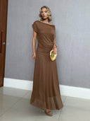 Flowing Sheer Chiffon Maxi Dress