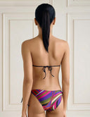 Geometric Print Triangle Bikini Set