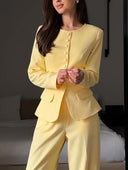 Elegant Slim-fit Flap Suit Jacket
