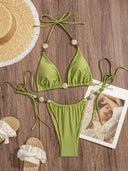 Sexy Beaded Bikini Set