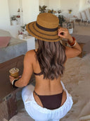Sexy Fashion Unique Beading Two-piece Stretch Bikini Set