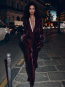 Elegant Blazer & Wide-Leg Pants Two-Piece Set
