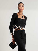 Exquisite  Crochet Scalloped Midi Skirt