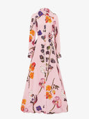 Exquisite Fashion Floral Print Button-Front A-Line Maxi Dress