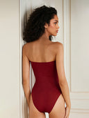 Sexy Backless Strapless One-Piece Swimsuit