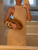 Knitted Tassel Hem Dress
