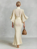 Elegant Pleated Top & Skirt Two-Piece Set
