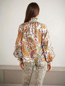 Exquisite Bow-Tie Paisley Print Shirt