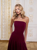 Elegant Strapless Wide-leg Jumpsuit