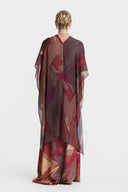 Elegant Strapless Shawl-Style Flowing Maxi Dress