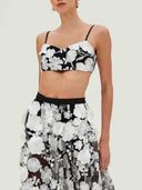 Exquisite Floral Embroidered Bralette Top