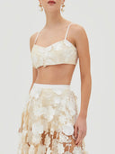 Exquisite Floral Embroidered Bralette Top