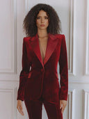 Elegant Velvet Flared Pants