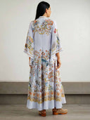 Exquisite Bow Print Maxi Dress