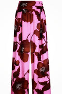 Unique Floral Print Tie-Front Loose Shirt