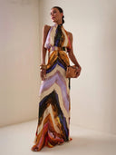 Elegant and Unique Abstract Print Camisole Top