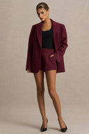 Minimalist Blazer And Shorts Set