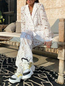 Elegant Casual Lace Loose Suit Jacket
