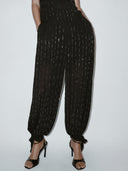 Fashionable Classic Color-Block Beaded Camisole Top